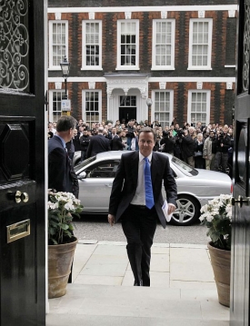 Předseda konzervativců David Cameron.